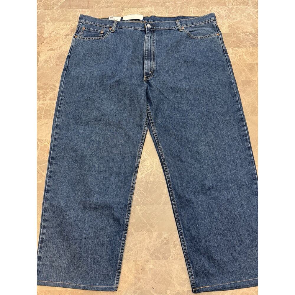 Levis 550 Jeans Adult 48x30 Blue Straight Leg Relaxed Big and Tall Mens (46x27)